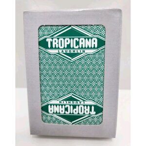 Tropicana Vintage Playing Cards Las Vegas Played Casino Green Played Cards